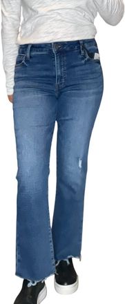 Kut from the Kloth Kelsey High Rise Ankle Flare Jeans In Blue