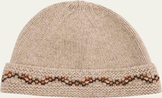 Loro Piana Carezza Embroidered Cashmere Beanie