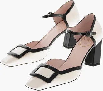 Roger Vivier Two-Tone Patent Mary Jane Pumps BELLE VIVIER 8cm size 39,5