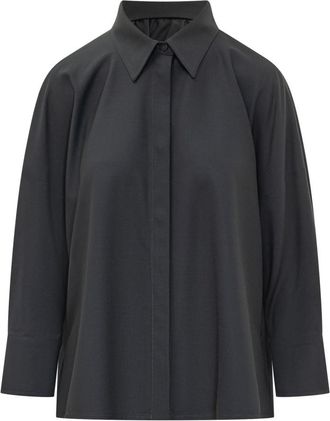 Fabiana Filippi Blue Oversized Solid Shirt
