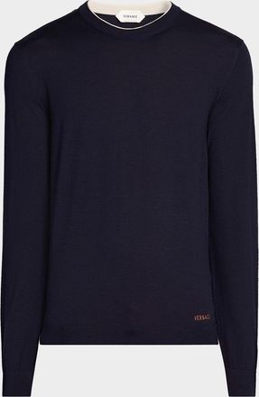 Versace Men & apos;s Wool Crewneck Sweater