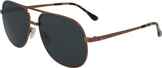 Lacoste L222SG 704 Mens Sunglasses Brown Size 60
