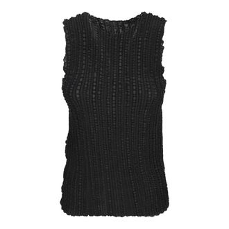 Issey Miyake Jellyfish Pleated Top - Tops - Mujer - Negro - M