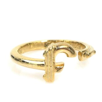 Louis Vuitton Gold Metal Band Ring (Pre-Owned)