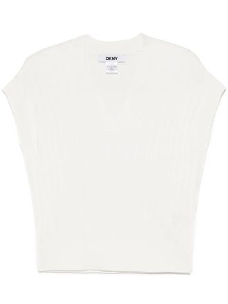 DKNY ribbed vest - Neutrals