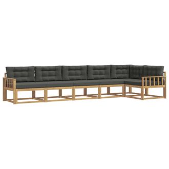 vidaXL Conjunto De Sof&aacute;s De Exterior 4 Pcs Blanco Y Antracita Vidaxl
