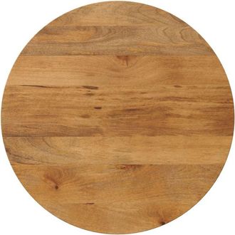 vidaXL Tablero de mesa redondo madera maciza de mango ø 80x3,8 cm Vidaxl