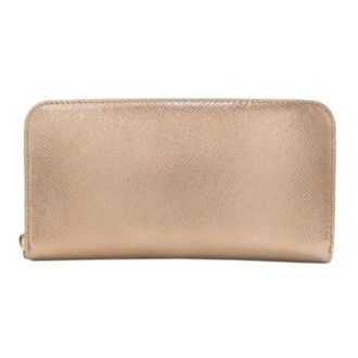 Bulgari Pre-owned Long wallet (bi-fold) - Dames - Vintage Accessoires - Geel - ONE Size - Leer - Vintage