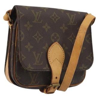 Louis Vuitton Pre-owned Monogram Canvas Shoulder Bag - Dames - Pre-owned - Bruin - Maat: ONE Size Leer