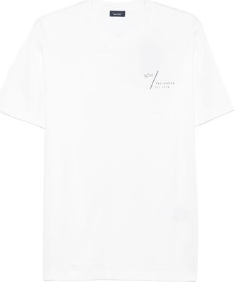 Paul & Shark T-shirt in cotone con logo - Bianco