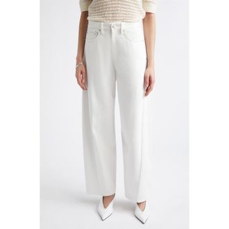 Maria McManus Crescent Leg Jeans in White at Nordstrom, Size 10