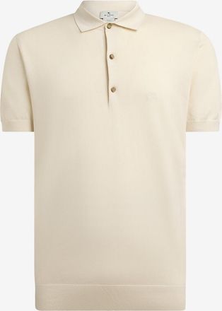 Etro Kurzarm-Polohemd aus Seiden-Jersey mit Paisley-Print