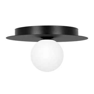 Kaja L&aacute;mpara De Techo Redonda En Blanco Y Negro &Oslash;25cm Robin 1xg9 10w K-5438 Kaja
