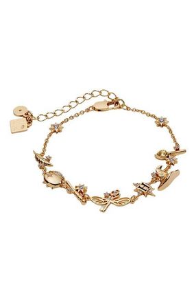 Alex and Ani Harry Potter Mixed Icon Inline Charm Bracelet in Gold at Nordstrom