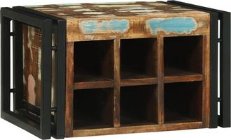 vidaXL Vidaxl - Estante De Vino 46 X 35 X 27.5 Cm Madera Maciza Recuperada