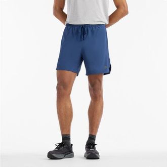New Balance Uomo RC Essential Short 7 in Blu, Politessuto, Taglia XL