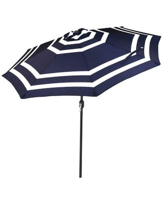 Sunnydaze 9 Outdoor Patio Umbrella With Push Button Tilt & Crank