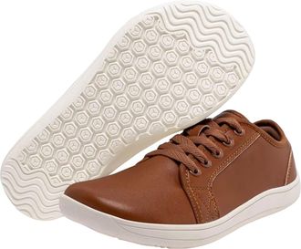 Generic Trainers Womens Faux Leather Shoes Trainers - Flat Non-Slip Leisure Shoes Walking Shoes with Lacing Leather Shoes Comfortable Fitness Running Outdoor 