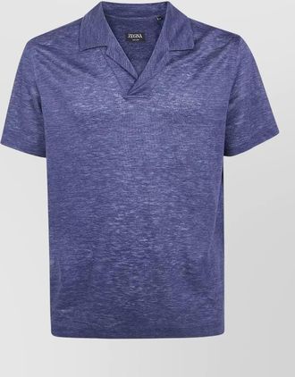 Ermenegildo Zegna leisurewear v neck polo shirt textured