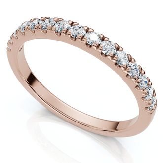 Pompeii3 1/3Ct Stackable Womens Diamond Wedding Anniversary Ring 14k Gold or PT Band