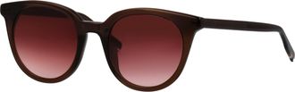 Tom Tailor Sonnenbrille TOM TAILOR Modell 676005, Damen, braun transparent, leicht transparent, Sonnenbrillen Sonnenbrille, Form Feminin, Logoschriftzug auf B&uuml;ge