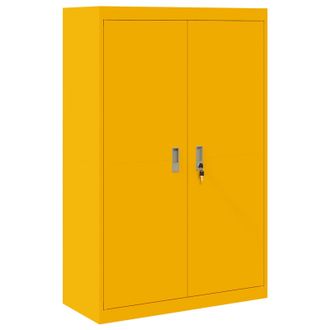 vidaXL Armario De Almacenamiento Amarillo Mostaza 90 X 40 X 140 Cm Vidaxl