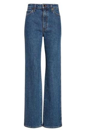 Khaite Danielle High Waist Straight Leg Jeans in Boone at Nordstrom, Size 29
