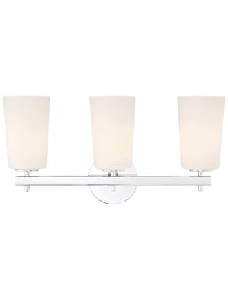 Crystorama Colton 3-Light Polished Chrome Wall Mount