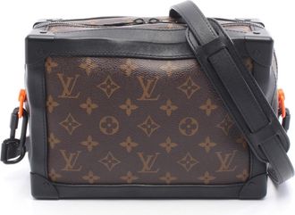 Louis Vuitton Brown Coated Canvas Leather Shoulder Bag (Pre-Owned)