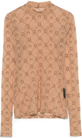 Marine Serre Second Skin Top - Womens - Elastane/Recycled Polyamide