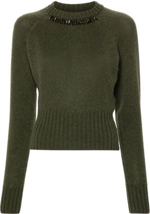 Fabiana Filippi cashmere sweater - women - Polyester/Cashmere/Acrylic/Silk/glass - 46 - Green