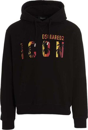Dsquared2 Black Graphic Logo Hoodie