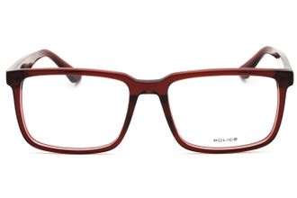 Police VPLN17M Rectangular Acetate Eyeglasses - Burgundy