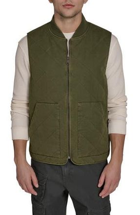 Levi's Diamond Quilted Workwear Vest in Olive at Nordstrom Rack, Size X-Large