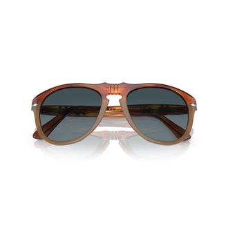 Persol 0po0649 Rounded Tortoiseshell Sunglasses with Keyhole Bridge