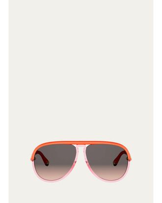 Dior Twincolors 61MM Aviator Sunglasses