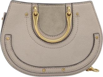 Chlo&eacute; Pixie Belt Leather And Suede Beige Leather Handbag (Pre-Owned)