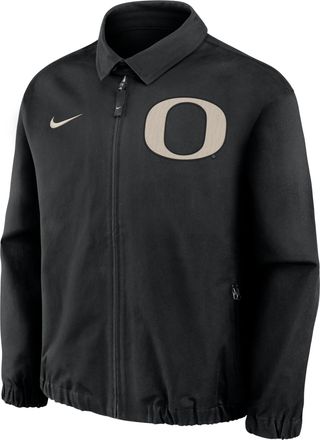 Nike Oregon Local Twill Nike Mens College Full-Zip Jacket in Black | 045U00AUON-G4G