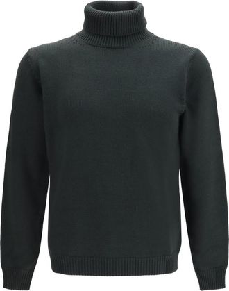 Roberto Collina Green Turtle Neck Sweater