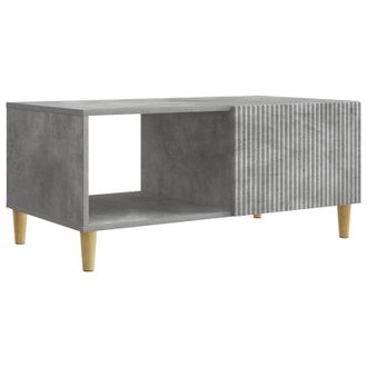 vidaXL Mesa De Caf&eacute; Gris Hormig&oacute;n 90 X 50 X 40 Cm Madera De Ingenier&iacute;a Vidaxl