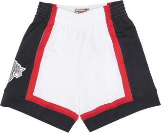 Mitchell & Ness Sportswear, male, White, Size: XL NBA Cracked Cement Basketball Shorts