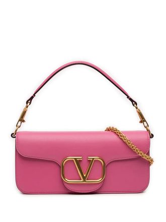 Valentino Garavani 2018-2025 Medium Calfskin VLogo Loco satchel - women - Calf Leather - One Size - Pink