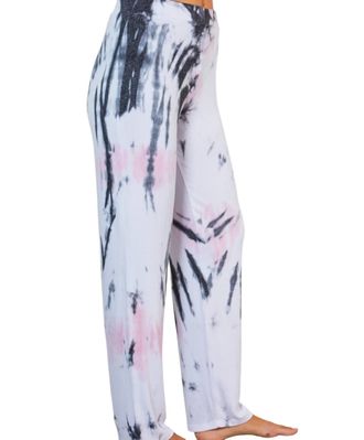 French Kyss Marble Wash Pants In Pink