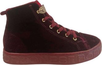 Borbonese Red Fabric Women Womens Sneaker