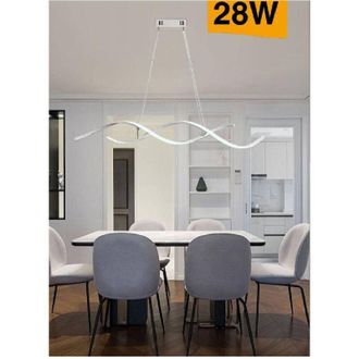 Trade Shop Trade Shop Traesio - Trade Shop - Lampadario Soffitto Led Onde Intrecciate Moderno 28w Luce 3000k 6500k 4000k B56b