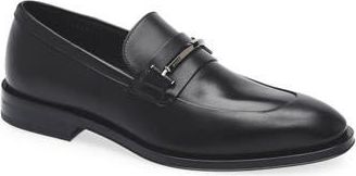 BOSS Derrek Leather Loafer in Blk at Nordstrom Rack, Size 9.5Us / 8.5Uk
