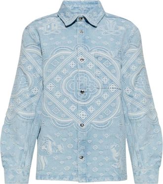 Casablanca Denim Shirt - Heren - Spijkeroverhemden - Blauw - L - Denim - Overhemden