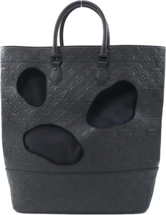 Louis Vuitton Monogram Empreinte Black Leather Handbag Tote Bag (Pre-Owned)
