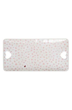 Juliska Love You More Ceramic Hostess Tray in Pink at Nordstrom