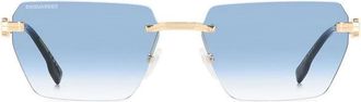 Dsquared2 Sunglasses D2 0102/S Lks Gold/Light Blue Unisex